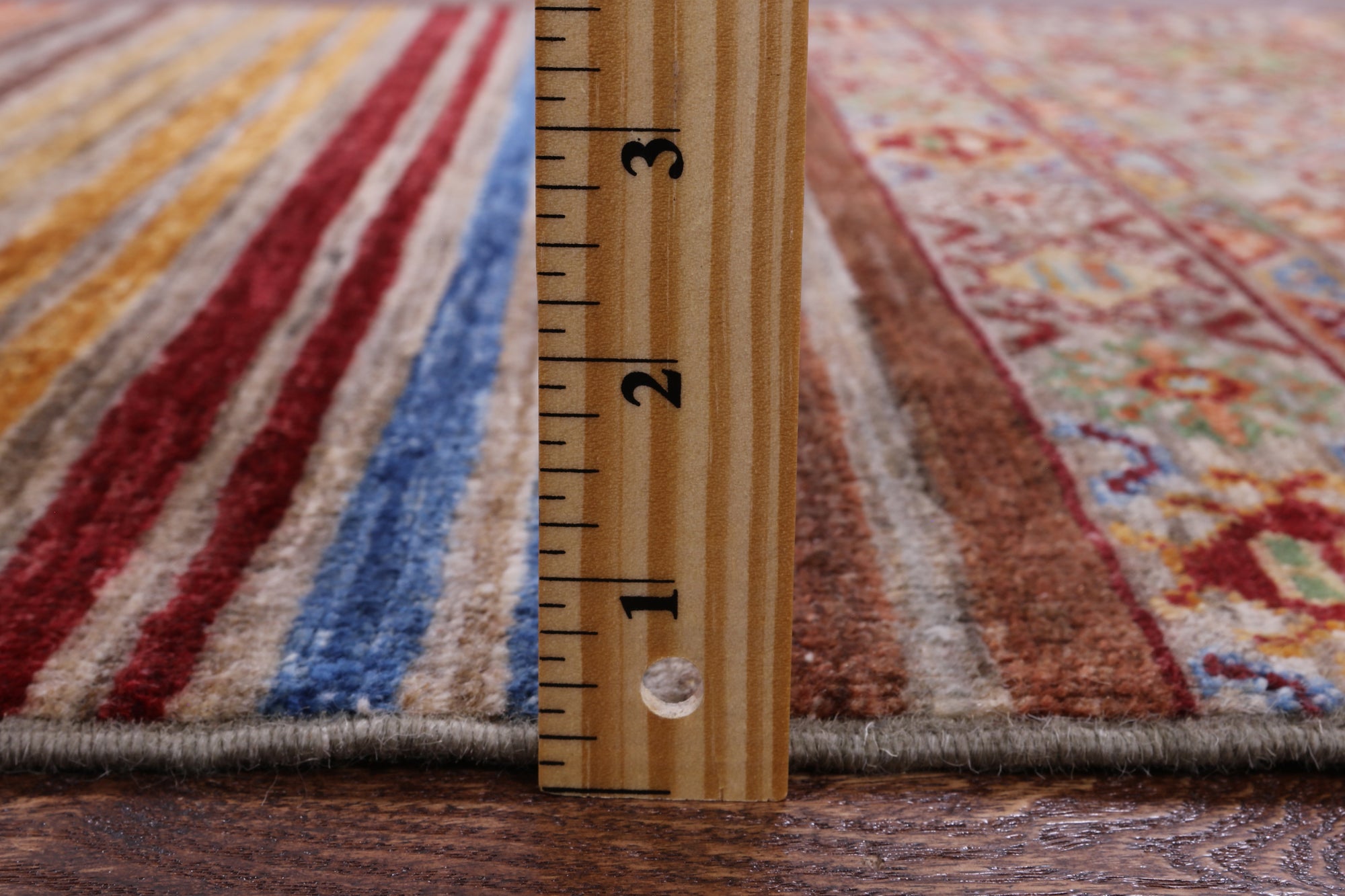 Khorjin Persian Gabbeh Handmade Wool Rug - 2' 7" X 3' 10" - Golden Nile