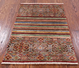 Khorjin Persian Gabbeh Handmade Wool Rug - 2' 8" X 3' 11" - Golden Nile