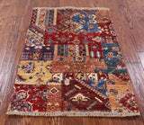 Super Kazak Hand Knotted Wool Rug - 2' 9" X 3' 11" - Golden Nile