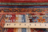 Khorjin Persian Gabbeh Hand Knotted Wool Runner Rug - 2' 7" X 9' 10" - Golden Nile