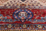 Blue Persian Tabriz Hand Knotted Wool Rug - 8' 9" X 11' 11" - Golden Nile