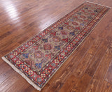 Super Kazak Hand Knotted Wool Runner Rug - 2' 8" X 9' 7" - Golden Nile