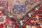 Super Kazak Hand Knotted Wool Runner Rug - 2' 8" X 9' 7" - Golden Nile