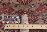 Super Kazak Hand Knotted Wool Runner Rug - 2' 8" X 9' 7" - Golden Nile