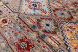 Khorjin Persian Gabbeh Handmade Wool Rug - 5' 1" X 6' 7" - Golden Nile