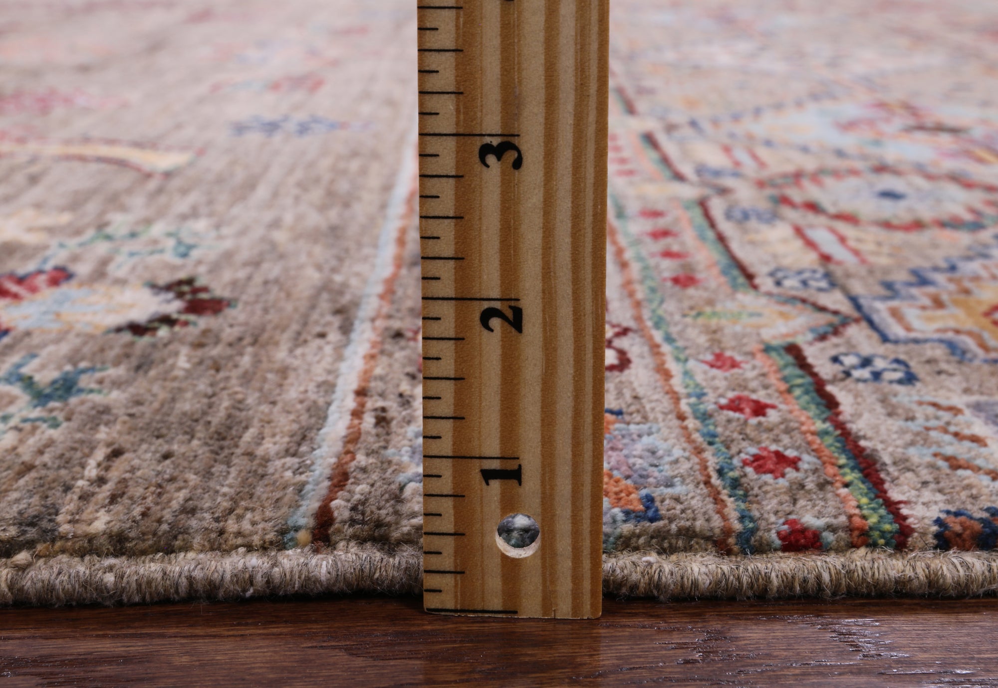 Khorjin Persian Gabbeh Handmade Wool Rug - 5' 1" X 6' 7" - Golden Nile