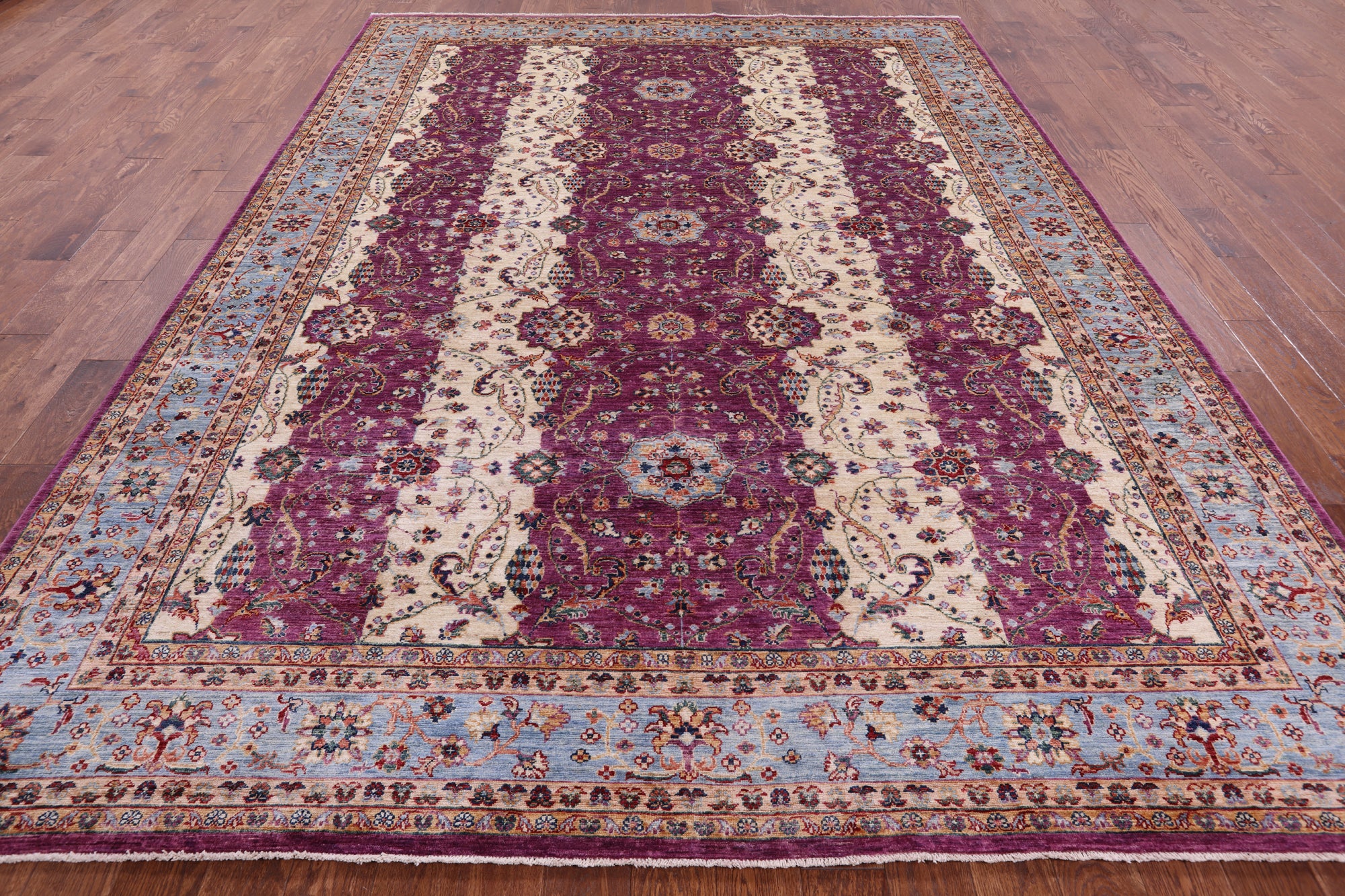Persian Fine Serapi Hand Knotted Wool Rug - 8' 10" X 11' 10" - Golden Nile