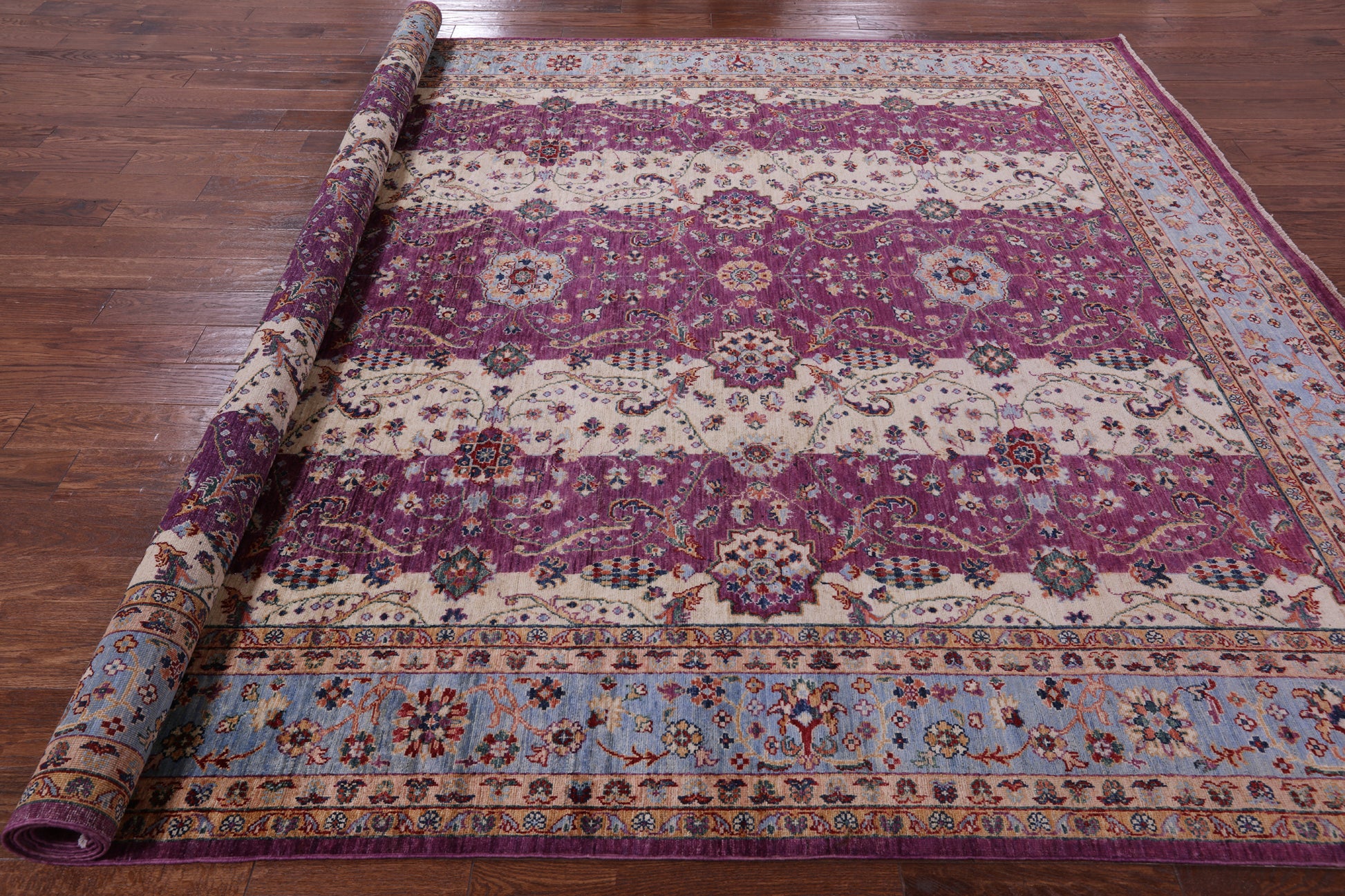 Persian Fine Serapi Hand Knotted Wool Rug - 8' 10" X 11' 10" - Golden Nile