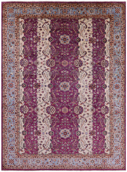 Persian Fine Serapi Hand Knotted Wool Rug - 8' 10" X 11' 10" - Golden Nile