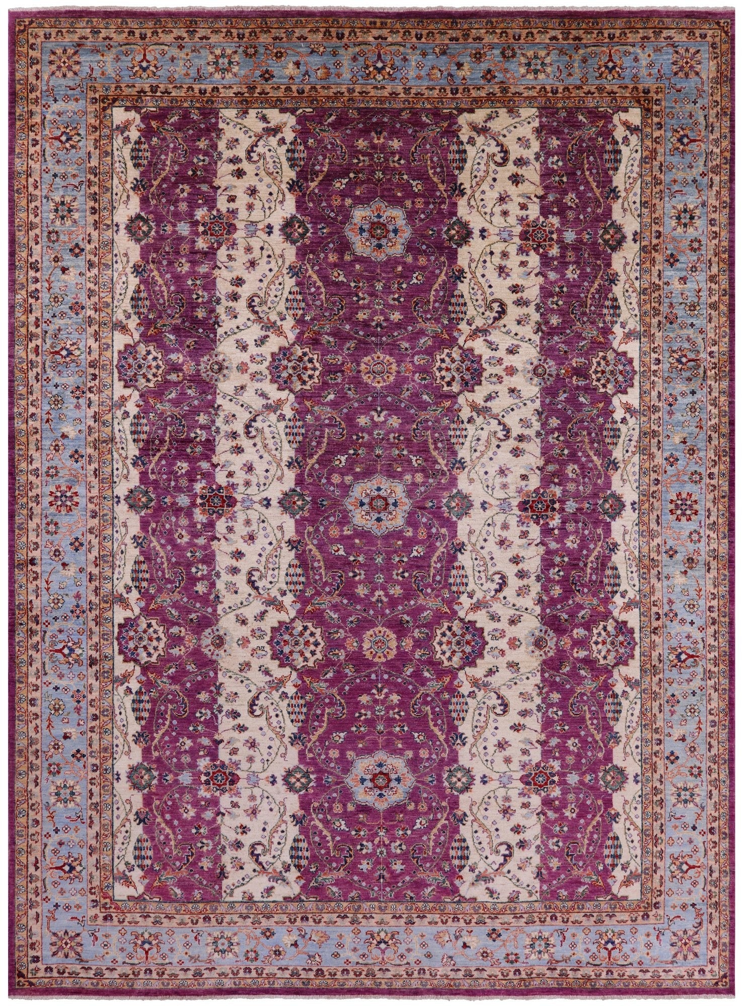 Persian Fine Serapi Hand Knotted Wool Rug - 8' 10" X 11' 10" - Golden Nile