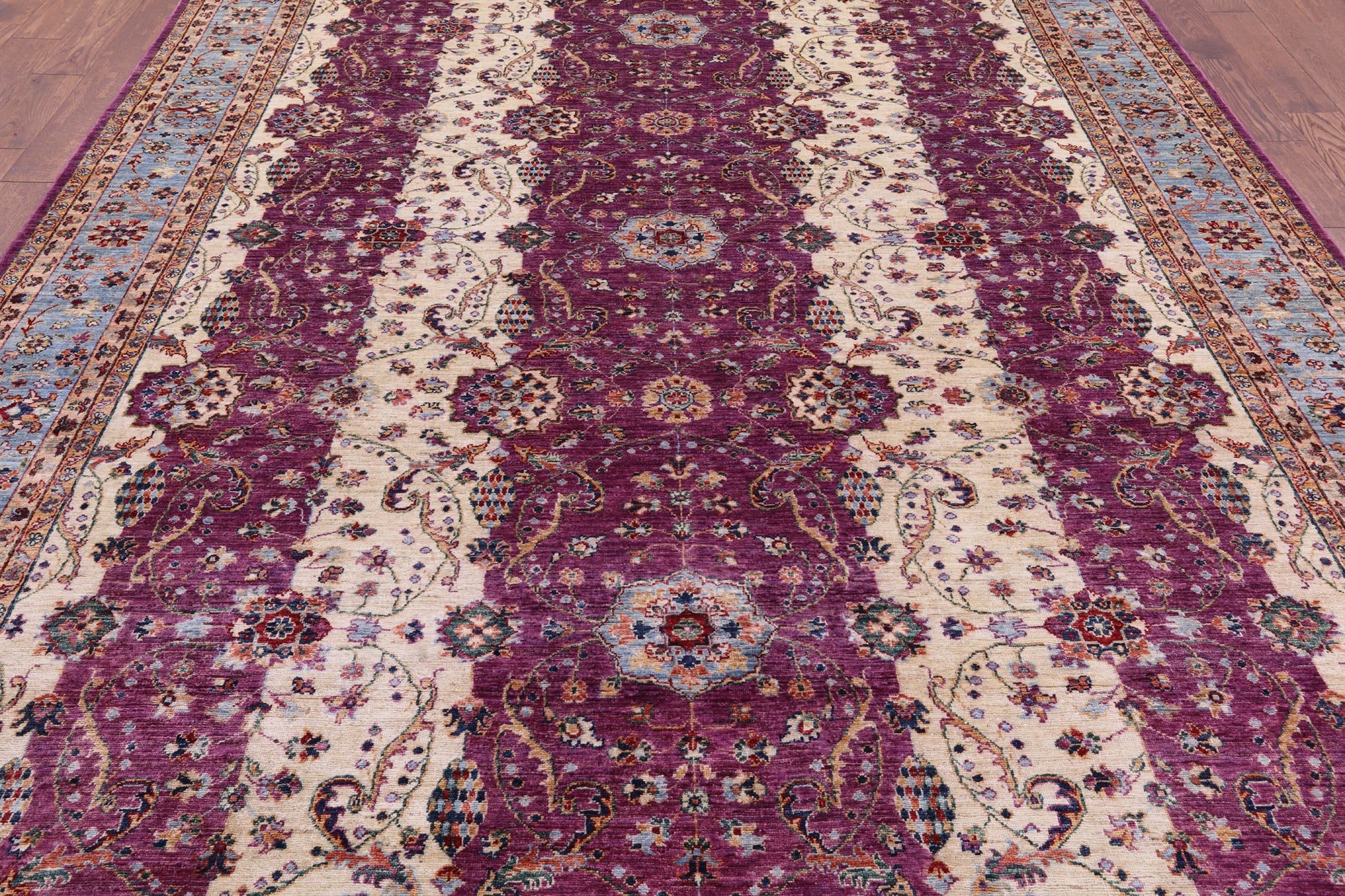 Persian Fine Serapi Hand Knotted Wool Rug - 8' 10" X 11' 10" - Golden Nile