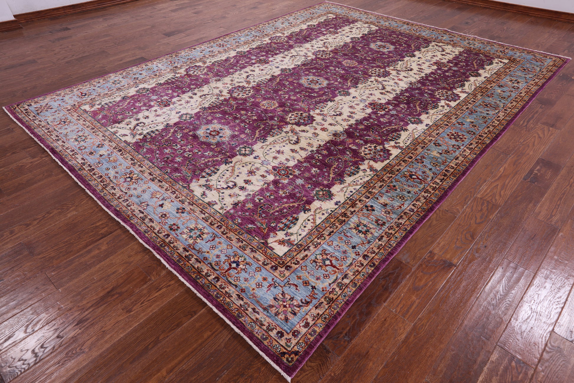 Persian Fine Serapi Hand Knotted Wool Rug - 8' 10" X 11' 10" - Golden Nile