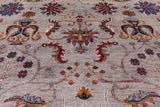 Peshawar Hand Knotted Wool Rug - 6' 11" X 9' 9" - Golden Nile