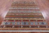 Khorjin Persian Gabbeh Handmade Wool Rug - 5' 10" X 7' 8" - Golden Nile