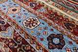 Khorjin Persian Gabbeh Handmade Wool Rug - 5' 10" X 7' 8" - Golden Nile