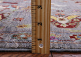 Grey Peshawar Handmade Wool Rug - 5' 8" X 8' 1" - Golden Nile