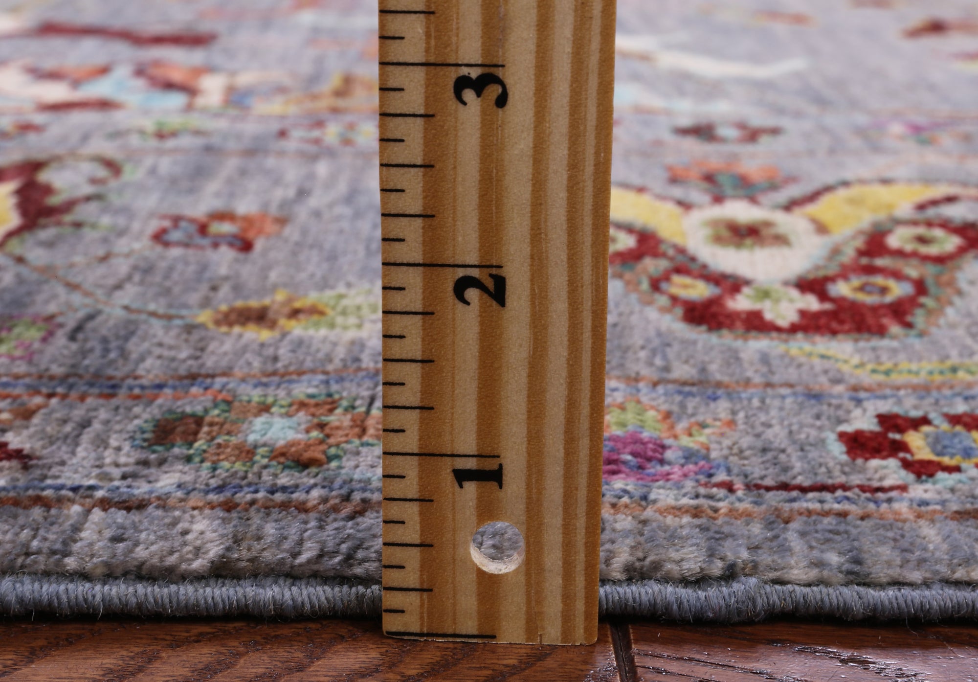 Grey Peshawar Handmade Wool Rug - 5' 8" X 8' 1" - Golden Nile