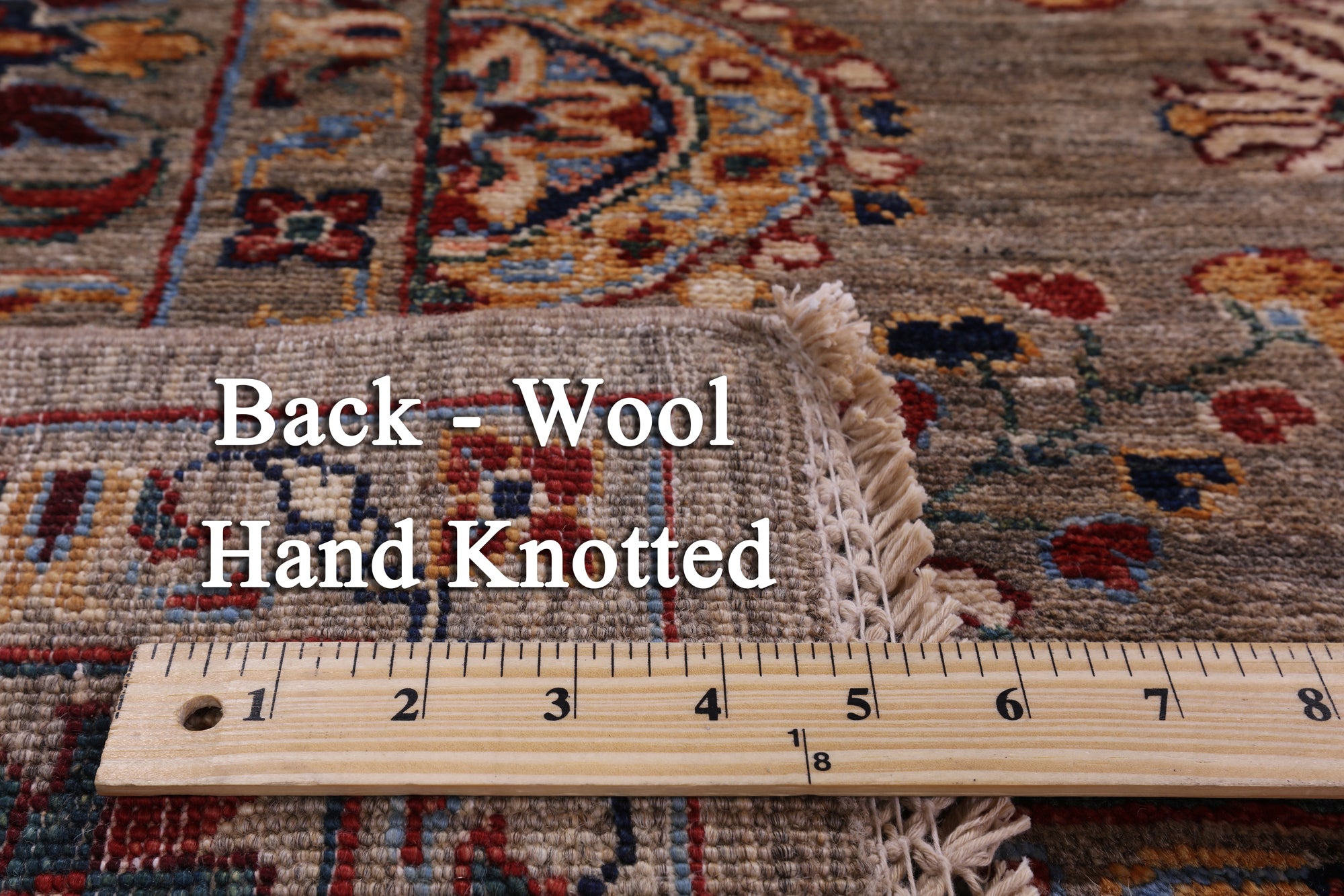 Peshawar Hand Knotted Wool Rug - 8' 3" X 11' 4" - Golden Nile