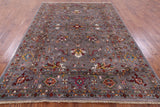 Peshawar Hand Knotted Wool Rug - 6' 9" X 9' 8" - Golden Nile