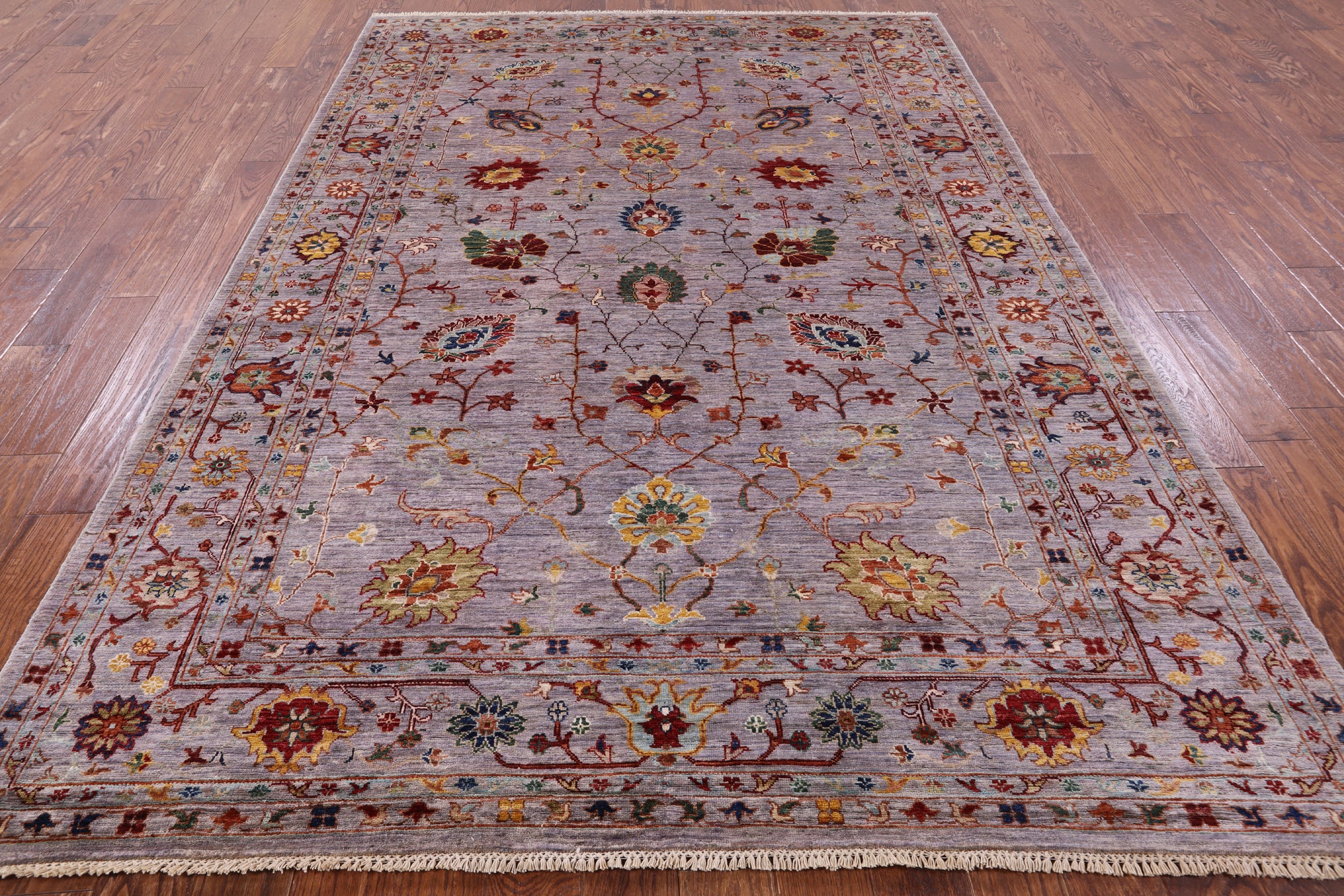 Peshawar Handmade Wool Rug - 6' 10" X 9' 10" - Golden Nile