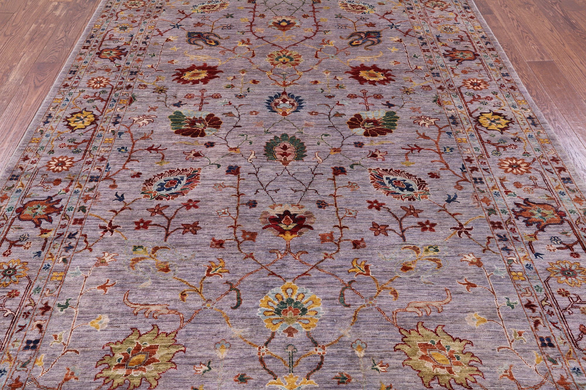 Peshawar Handmade Wool Rug - 6' 10" X 9' 10" - Golden Nile