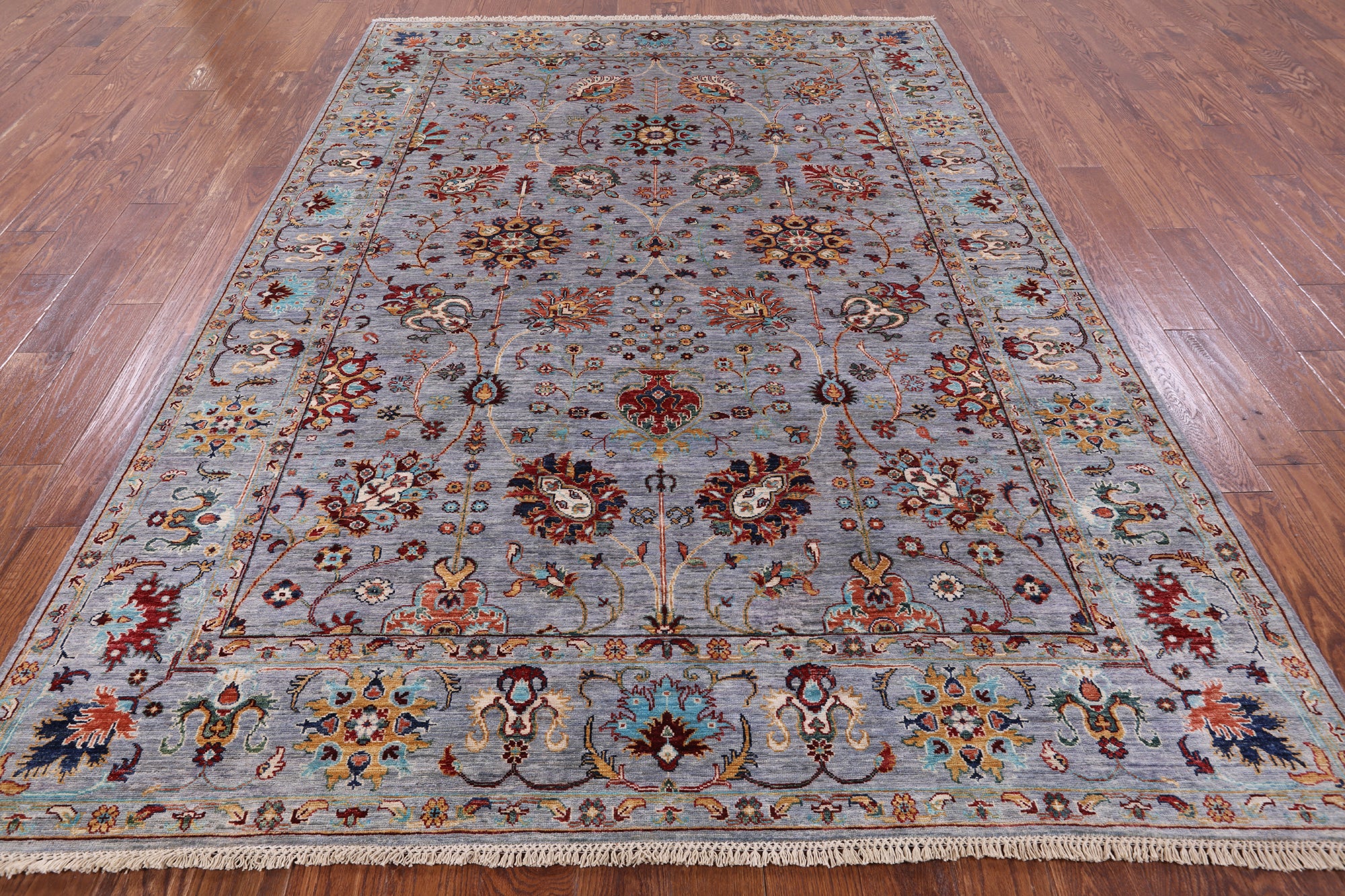 Peshawar Handmade Wool Rug - 6' 10" X 9' 8" - Golden Nile