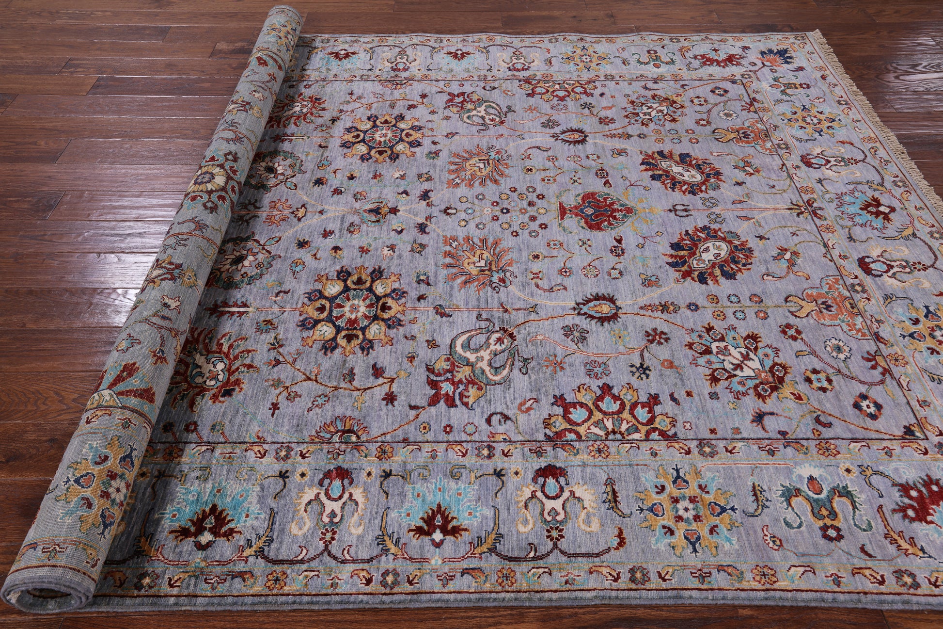 Peshawar Handmade Wool Rug - 6' 10" X 9' 8" - Golden Nile