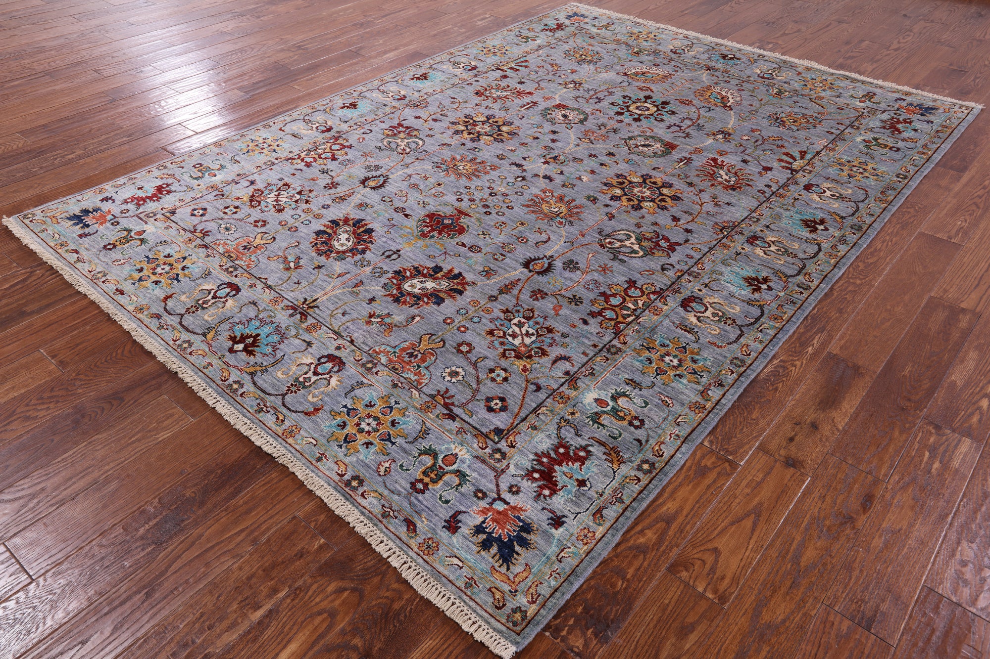 Peshawar Handmade Wool Rug - 6' 10" X 9' 8" - Golden Nile