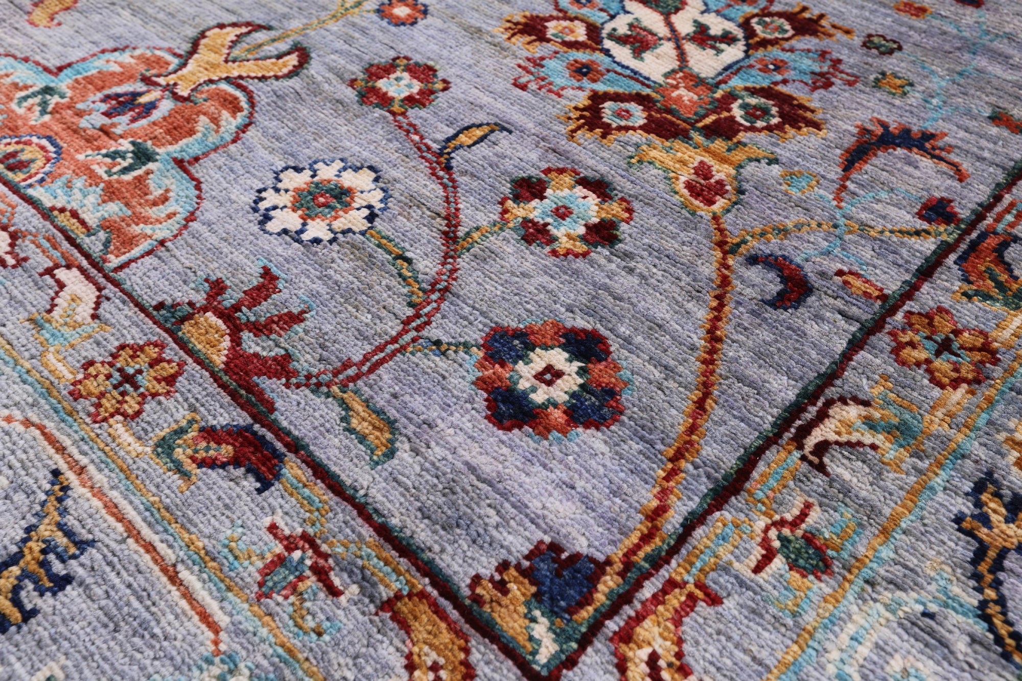 Peshawar Handmade Wool Rug - 6' 10" X 9' 8" - Golden Nile