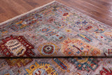 Persian Fine Serapi Hand Knotted Wool Rug - 7' 1" X 9' 8" - Golden Nile