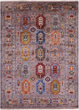 Persian Fine Serapi Hand Knotted Wool Rug - 7' 1" X 9' 8" - Golden Nile