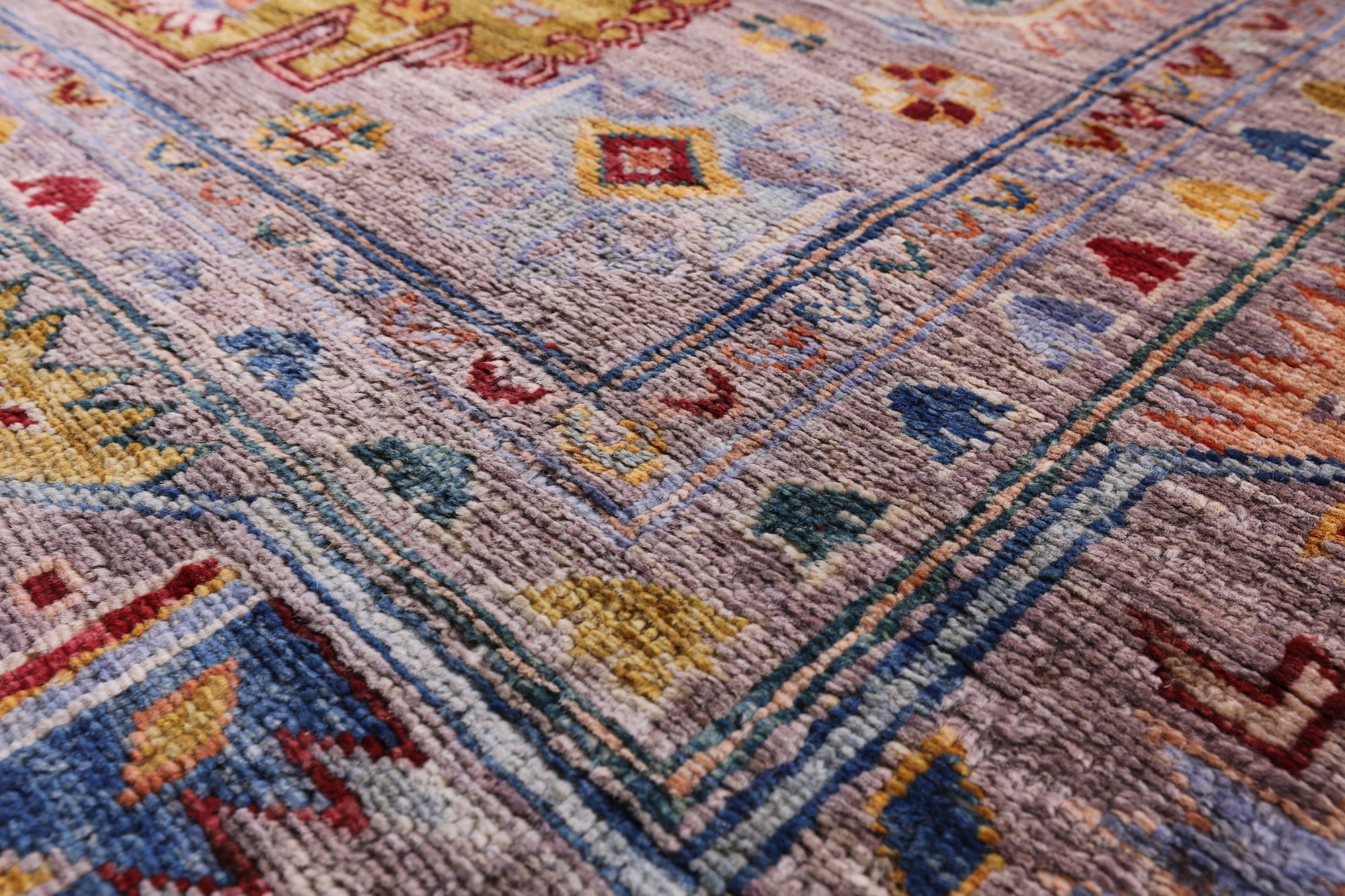 Persian Fine Serapi Hand Knotted Wool Rug - 7' 1" X 9' 8" - Golden Nile
