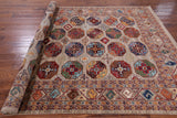 Turkmen Ersari Handmade Wool Rug - 6' 9" X 10' 0" - Golden Nile