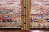Turkmen Ersari Handmade Wool Rug - 6' 9" X 10' 0" - Golden Nile