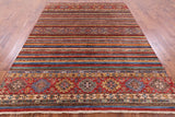 Khorjin Persian Gabbeh Handmade Wool Rug - 6' 10" X 9' 5" - Golden Nile