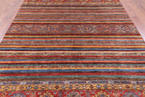 Khorjin Persian Gabbeh Handmade Wool Rug - 6' 10" X 9' 5" - Golden Nile