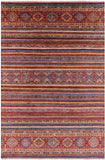 Khorjin Persian Gabbeh Hand Knotted Wool Rug - 6' 9" X 9' 11" - Golden Nile