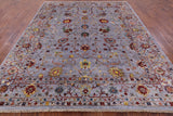 Peshawar Hand Knotted Wool Rug - 8' 0" X 9' 10" - Golden Nile