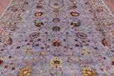 Peshawar Hand Knotted Wool Rug - 8' 0" X 9' 10" - Golden Nile