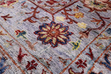 Peshawar Hand Knotted Wool Rug - 8' 0" X 9' 10" - Golden Nile