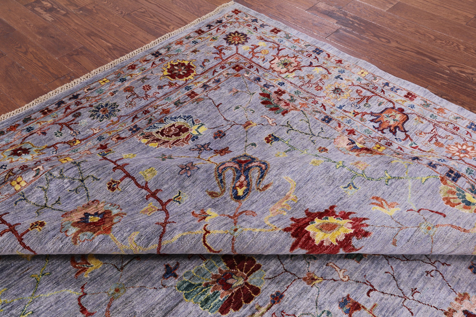 Peshawar Hand Knotted Wool Rug - 8' 0" X 9' 10" - Golden Nile