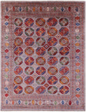Turkmen Ersari Hand Knotted Wool Rug - 9' 11" X 12' 9" - Golden Nile