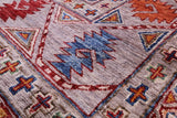 Turkmen Ersari Hand Knotted Wool Rug - 9' 11" X 12' 9" - Golden Nile