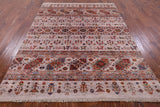 Persian Tribal Gabbeh Handmade Wool Rug - 5' 8" X 7' 8" - Golden Nile