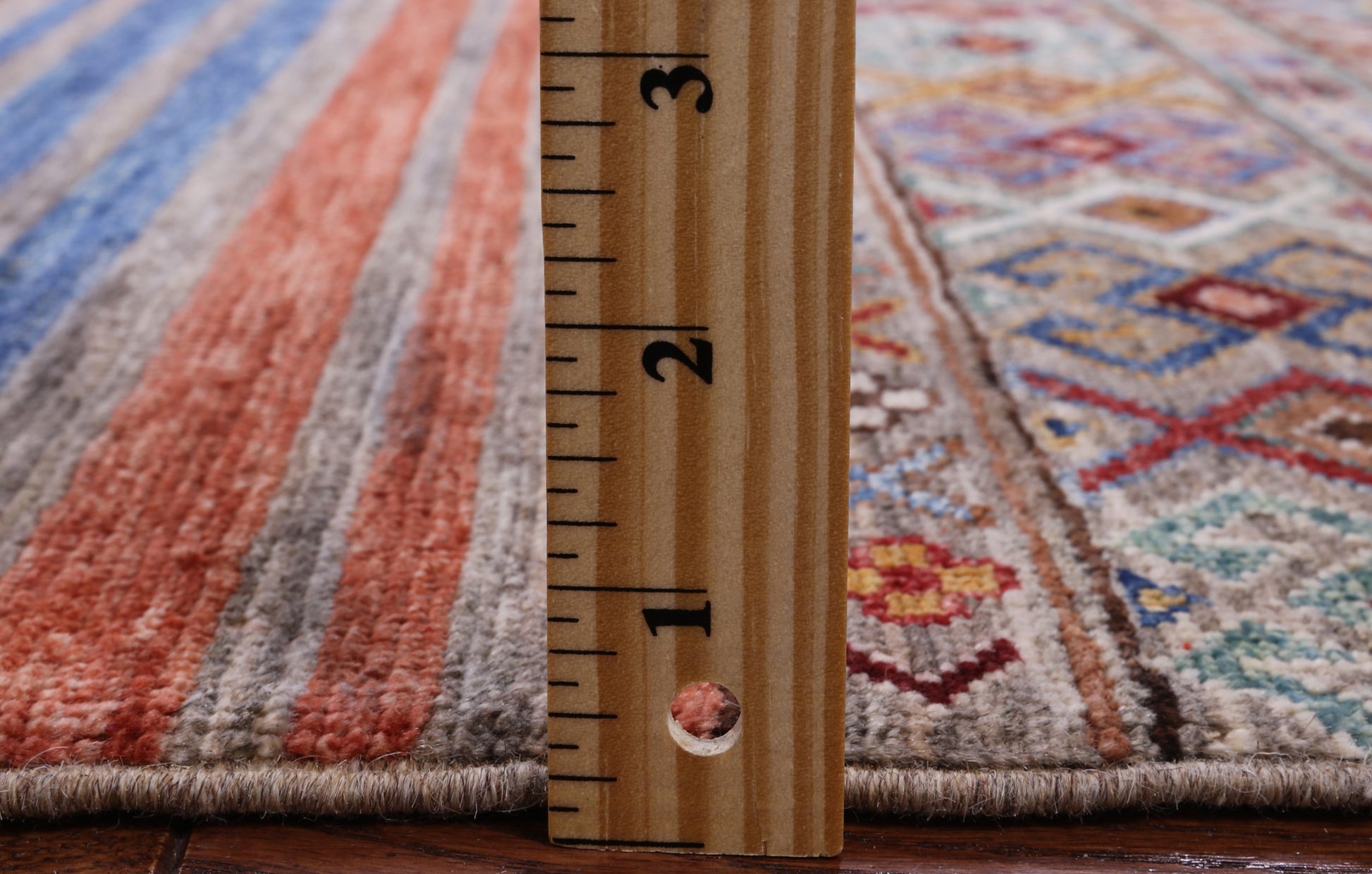 Khorjin Persian Gabbeh Hand Knotted Wool Rug - 5' 7" X 8' 0" - Golden Nile