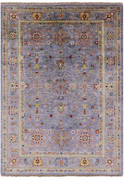 Peshawar Handmade Wool Rug - 5' 7" X 7' 11" - Golden Nile