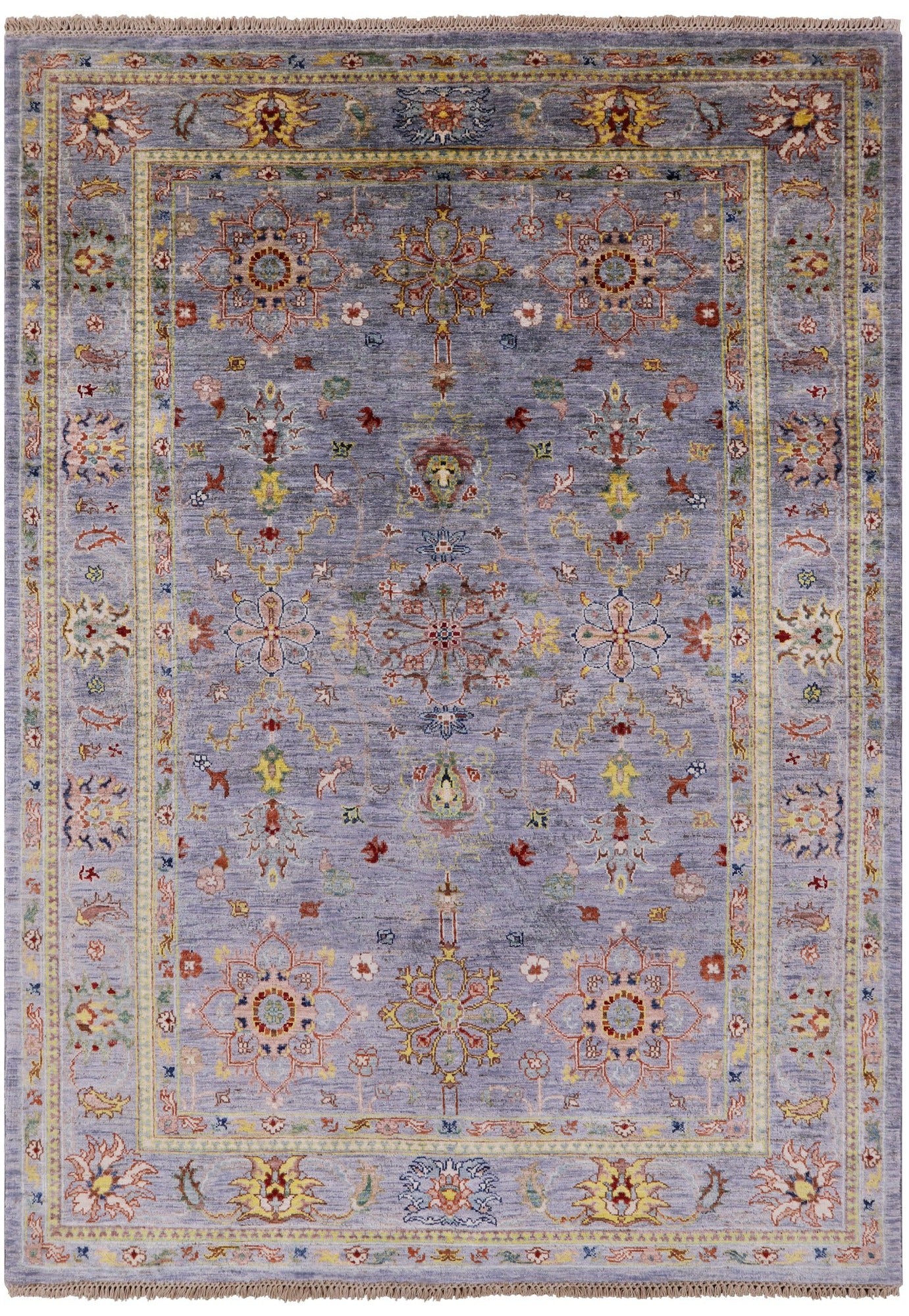 Peshawar Handmade Wool Rug - 5' 7" X 7' 11" - Golden Nile