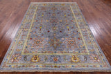 Peshawar Handmade Wool Rug - 5' 7" X 7' 11" - Golden Nile