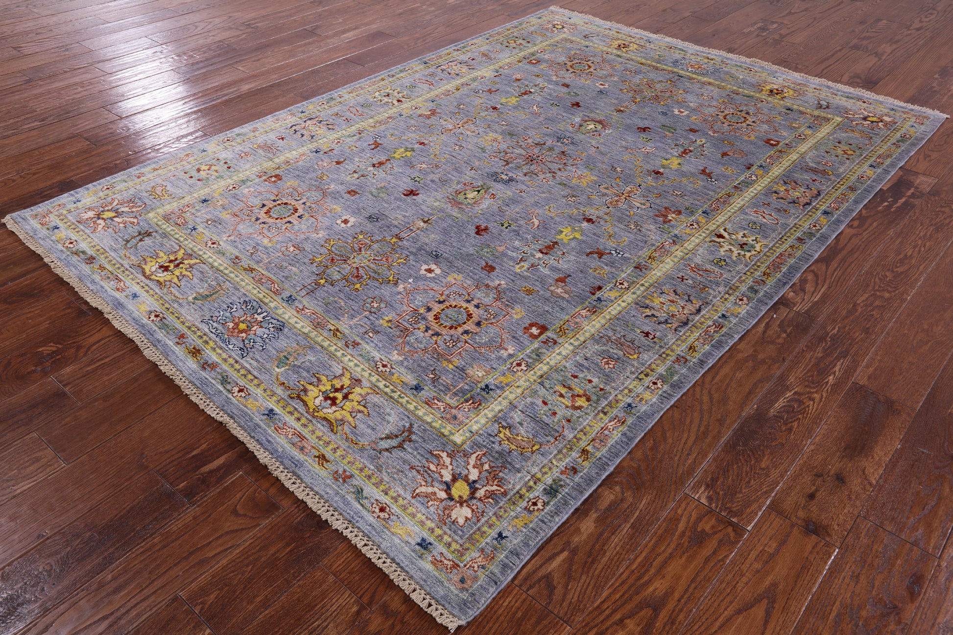 Peshawar Handmade Wool Rug - 5' 7" X 7' 11" - Golden Nile