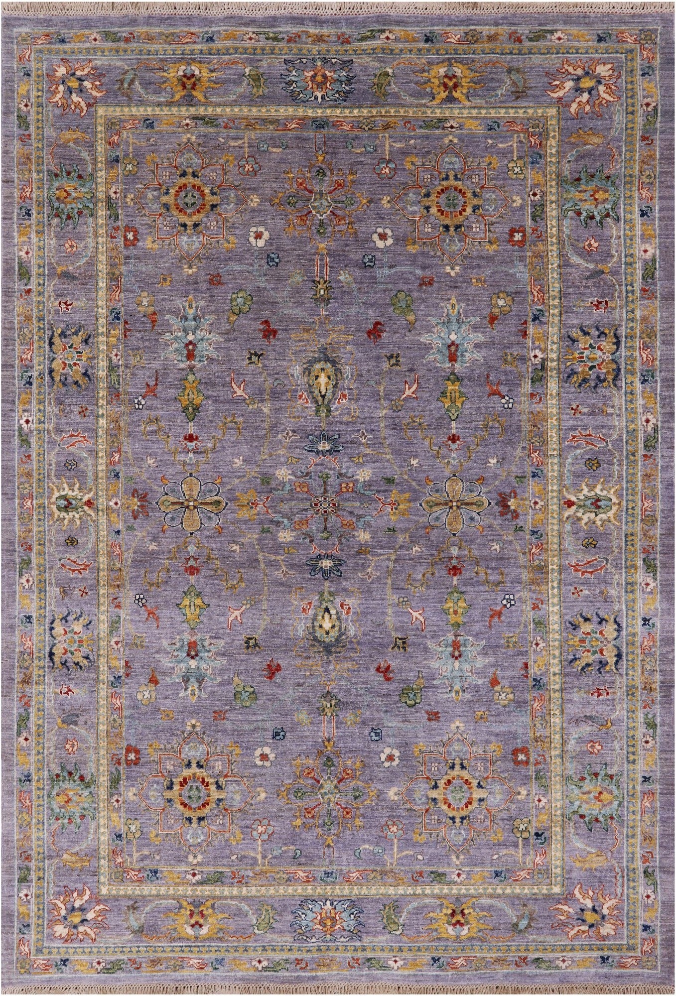 Peshawar Handmade Wool Rug - 5' 6" X 7' 11" - Golden Nile